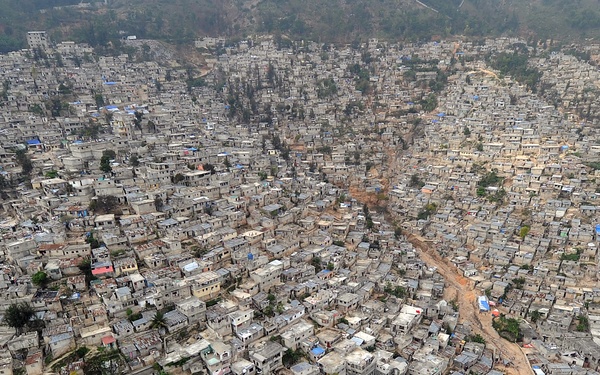 An aerial view of Port-au-Prince, Haiti