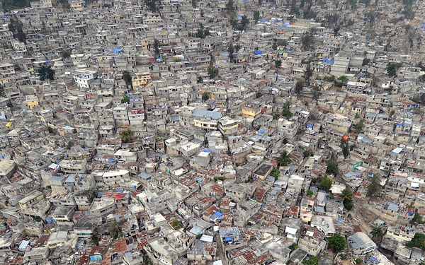 An aerial view of Port-au-Prince, Haiti