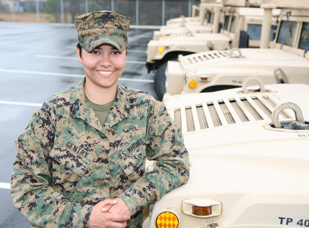 Logistics non-commissioned officer setting example for fellow women warriors