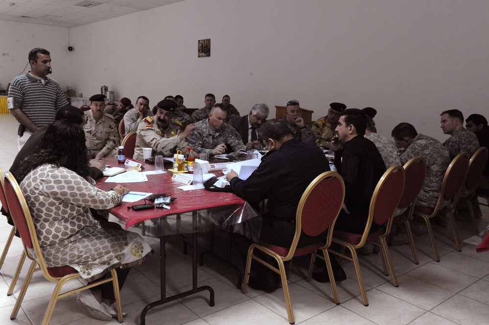 Forward Operating Base Warrior Hosts Sons of Iraq Transition Meeting