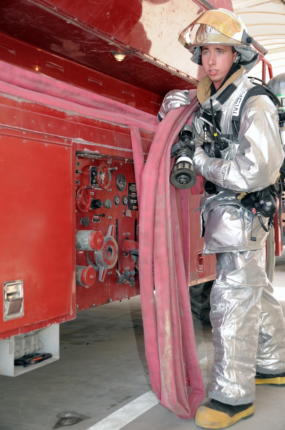 Charleston Airman, Oconomowoc Native, Supports Fire Protection Efforts for Southwest Asia Wing