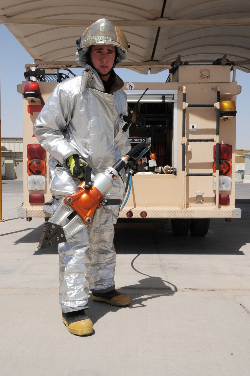 Charleston Airman, Oconomowoc Native, Supports Fire Protection Efforts for Southwest Asia Wing