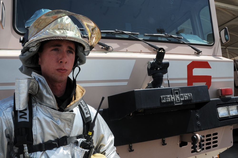 Charleston Airman, Oconomowoc Native, Supports Fire Protection Efforts for Southwest Asia Wing