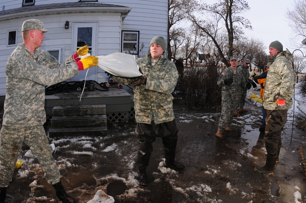 North Dakota flood fighting