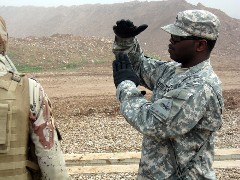 Ohio Scout NCO Leading Way for 1/36 Inf. Regt.