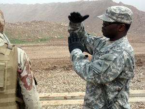 Staff Sgt. McLaurine comments on air mobile training with Iraqis at JSS Ind