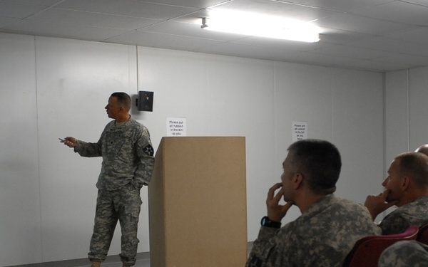 5/2 ID (SBCT) leadership gathers on Kandahar Airfield Afghanistan