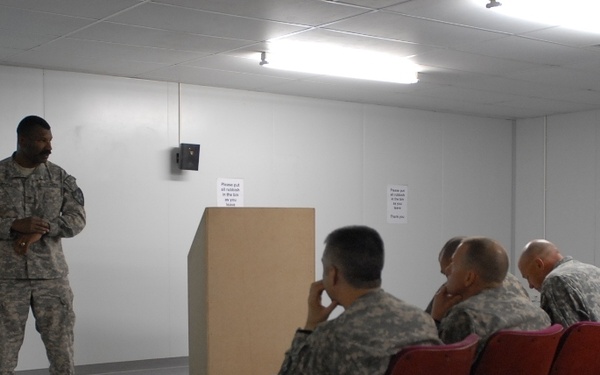 5/2 ID (SBCT) leadership gathers on Kandahar Airfield Afghanistan