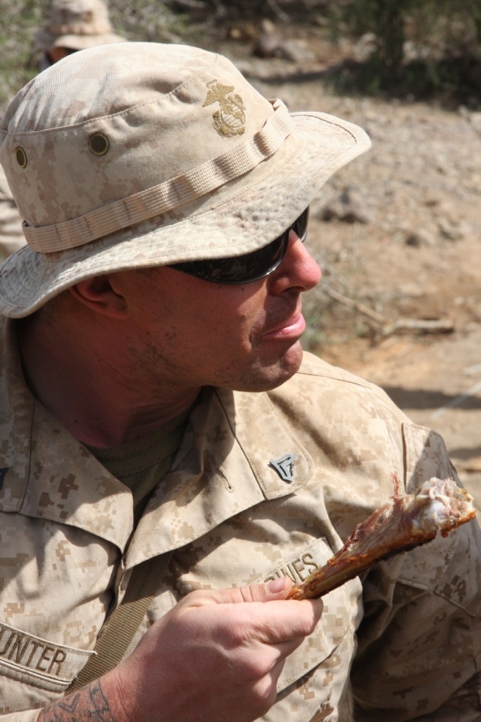 French army teaches 24th MEU Marines desert survival skills