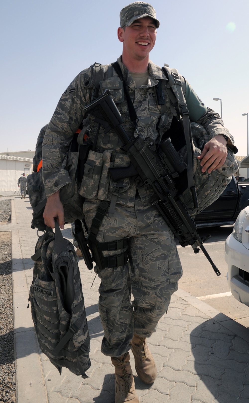 Peterson Airman First Class, Columbia Native, Serves As Installation Patrolman for Southwest Asia Base