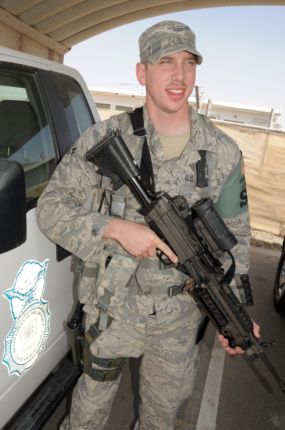 Peterson Airman First Class, Columbia Native, Serves As Installation Patrolman for Southwest Asia Base