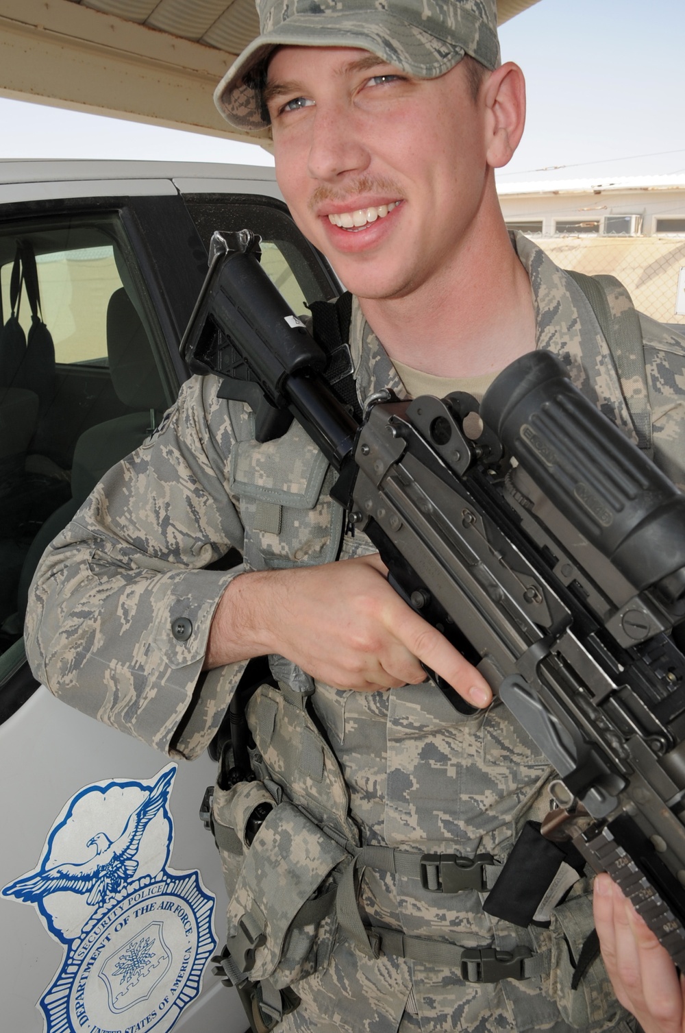 Peterson Airman First Class, Columbia Native, Serves As Installation Patrolman for Southwest Asia Base