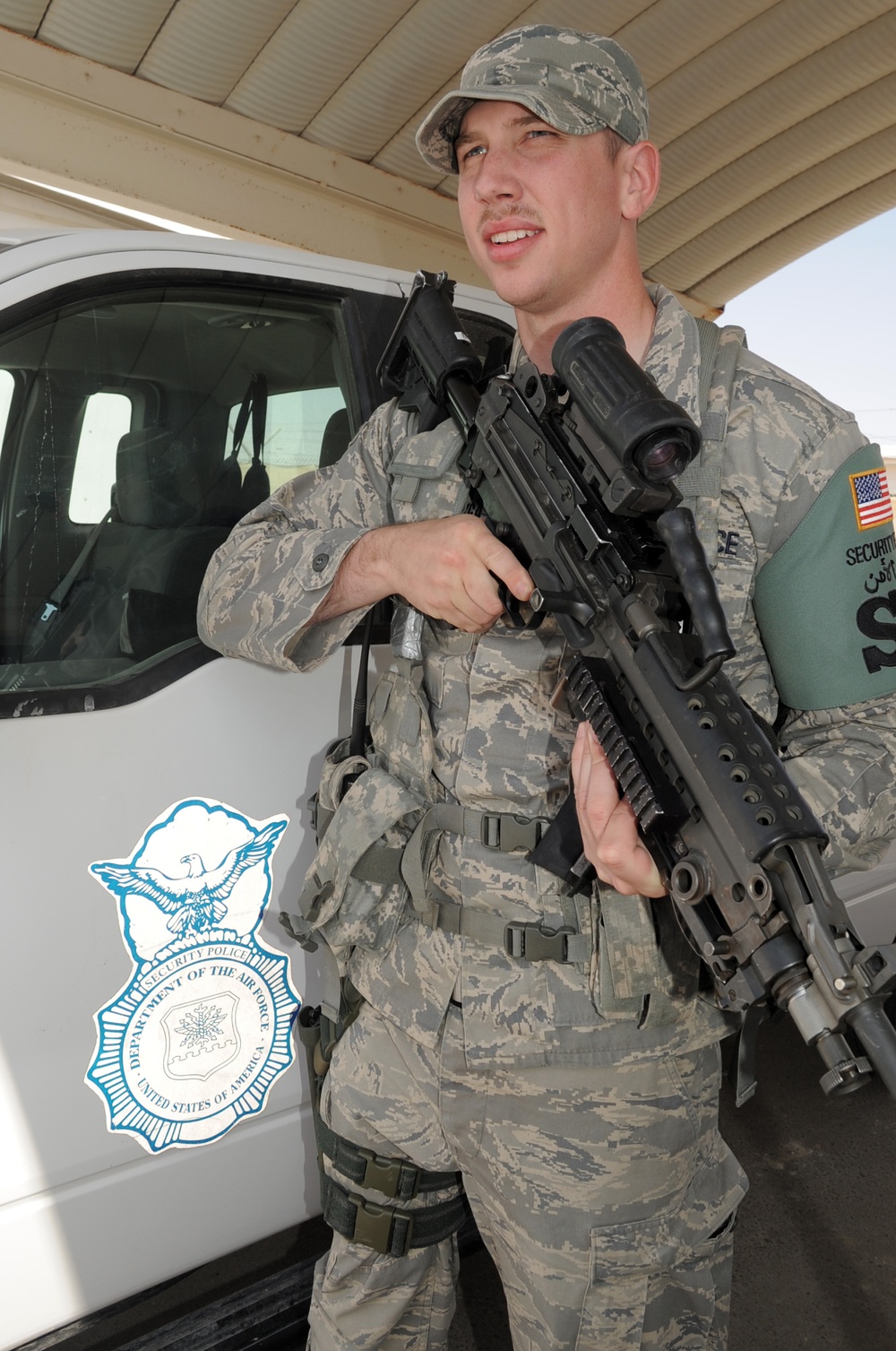 Peterson Airman First Class, Columbia Native, Serves As Installation Patrolman for Southwest Asia Base