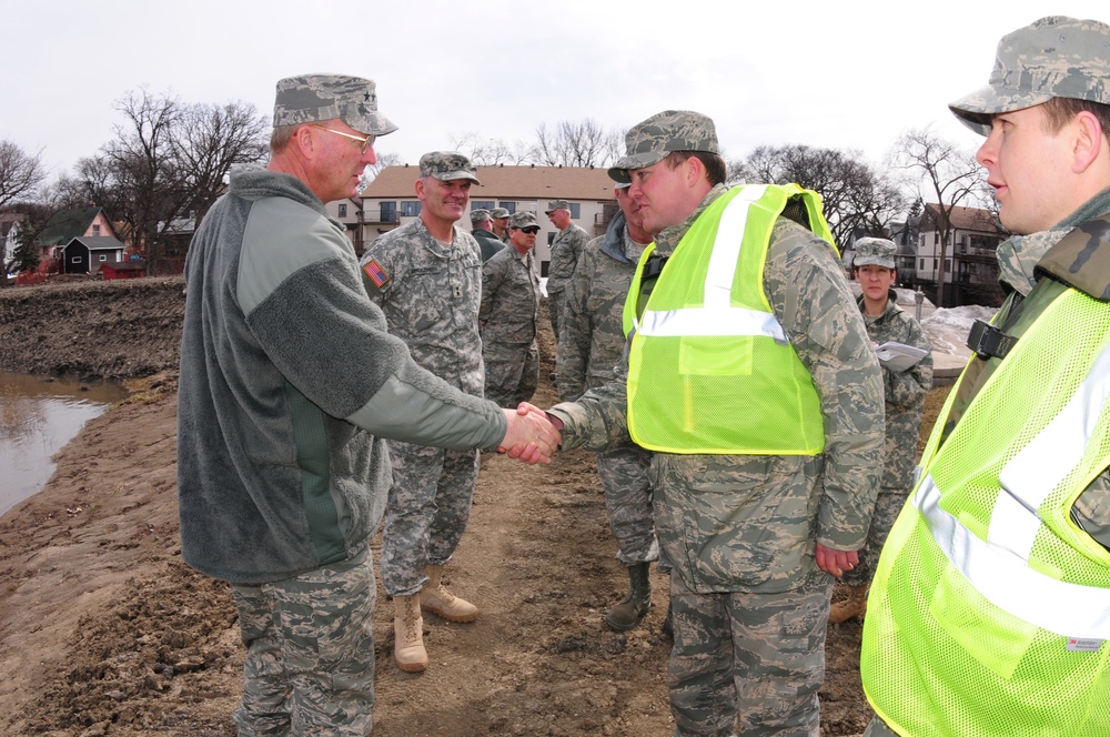 Gen. Craig R. McKinley Visit N.D. National Guard