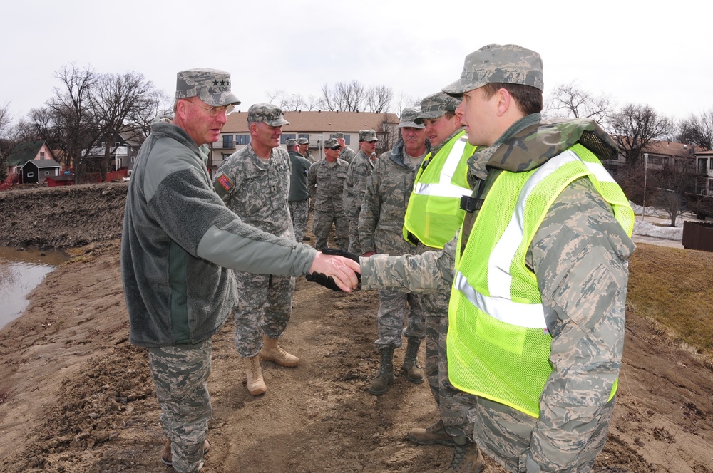 Gen. Craig R. McKinley Visit N.D. National Guard
