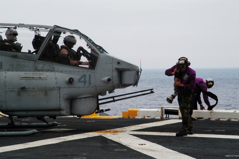 USS Peleliu action