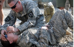 Army and Navy receive medical training
