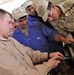 Iraqi army technicians work on transmissions