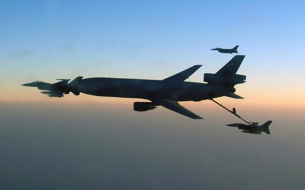 Combat Air Refueling Over Afghanistan