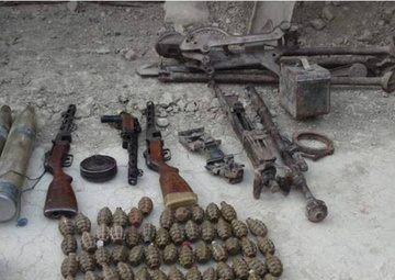 Weapons cache recovered in Bamyan