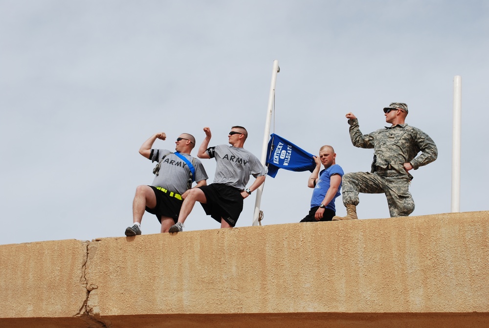 Kentucky Guardsmen in Iraq stay true to their Kentucky blue
