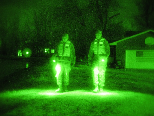 Guard's Nighttime Dike Patrols Allow Harwood Residents to Rest