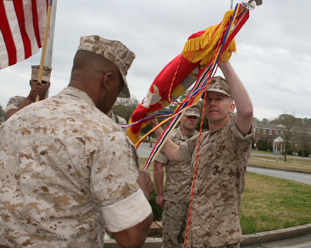 Last Marine logistics battalion to serve in Iraq deactivates, returns to New Orleans command