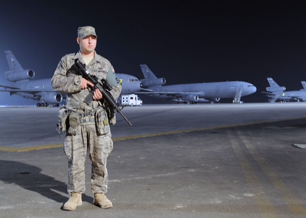 Keesler Airman, Ocean Springs Native, Provides Security for Southwest Asia Base