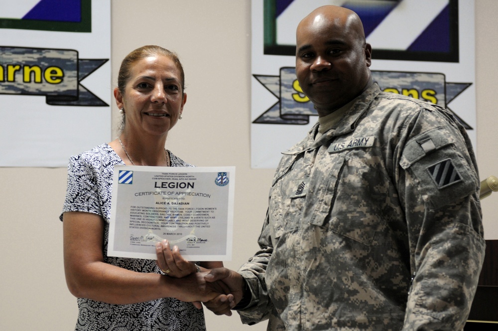 3rd Infantry Division Special Troops Battalion celebrates National Women's History Month