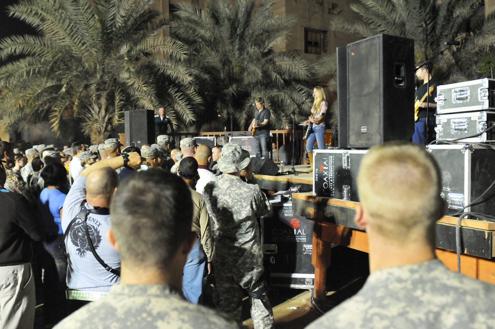 Whitney Duncan Band Performs in Baghdad