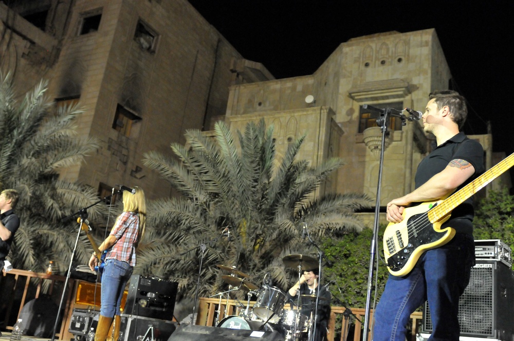 Whitney Duncan Band Performs in Baghdad