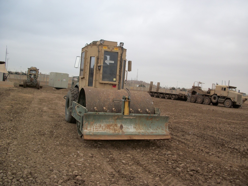 Engineers grade and gravel MRT yard