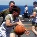 Marines and sailors from the 22nd MEU, and sailors from USS Bataan, participate in a 5-kilometer run