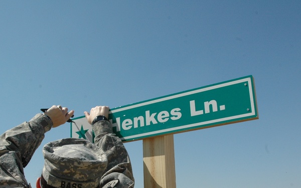 'Henkes Lane' Rededicated in Mosul