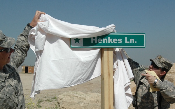 'Henkes Lane' Rededicated in Mosul