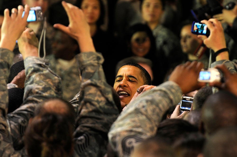 President Barack Obama Visits Bagram Airfield