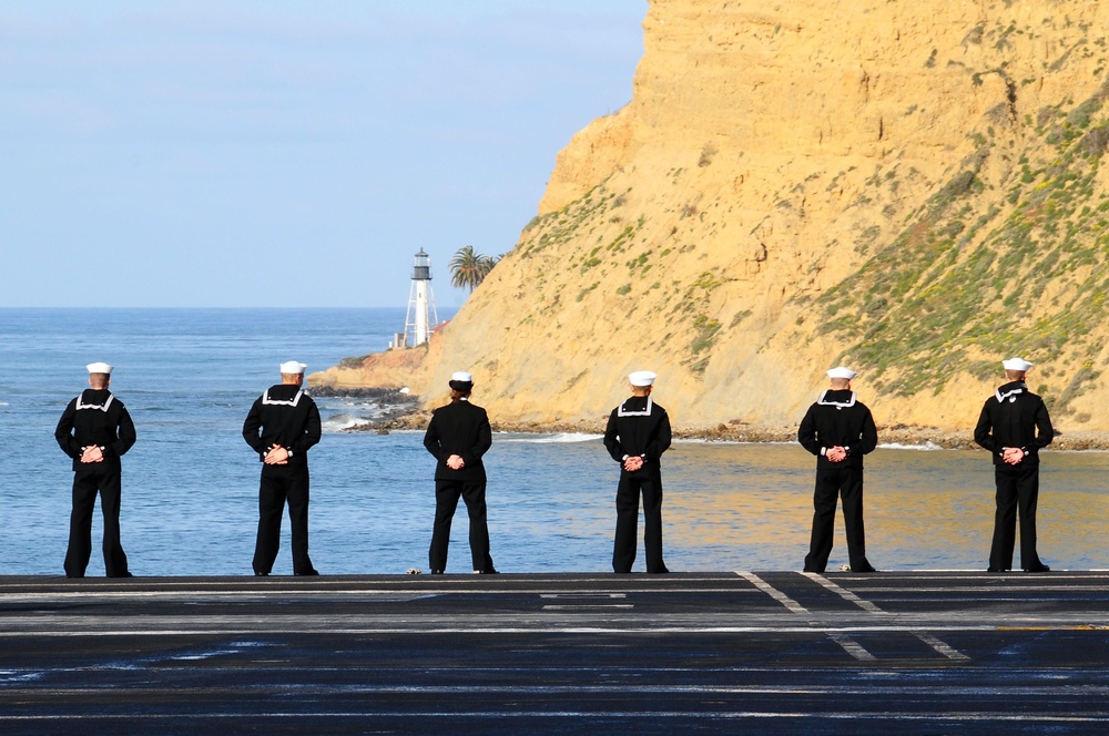 USS Nimitz in San Diego