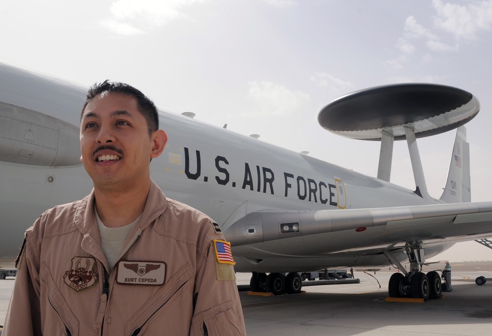 Tinker Captain, Aurora Native, Controls Air Battle Management Efforts As Air Weapons Officer on Combat Air Missions