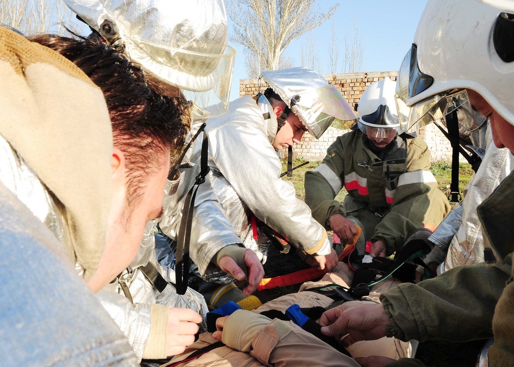 Airmen, Manas International Airport personnel participate in MARE