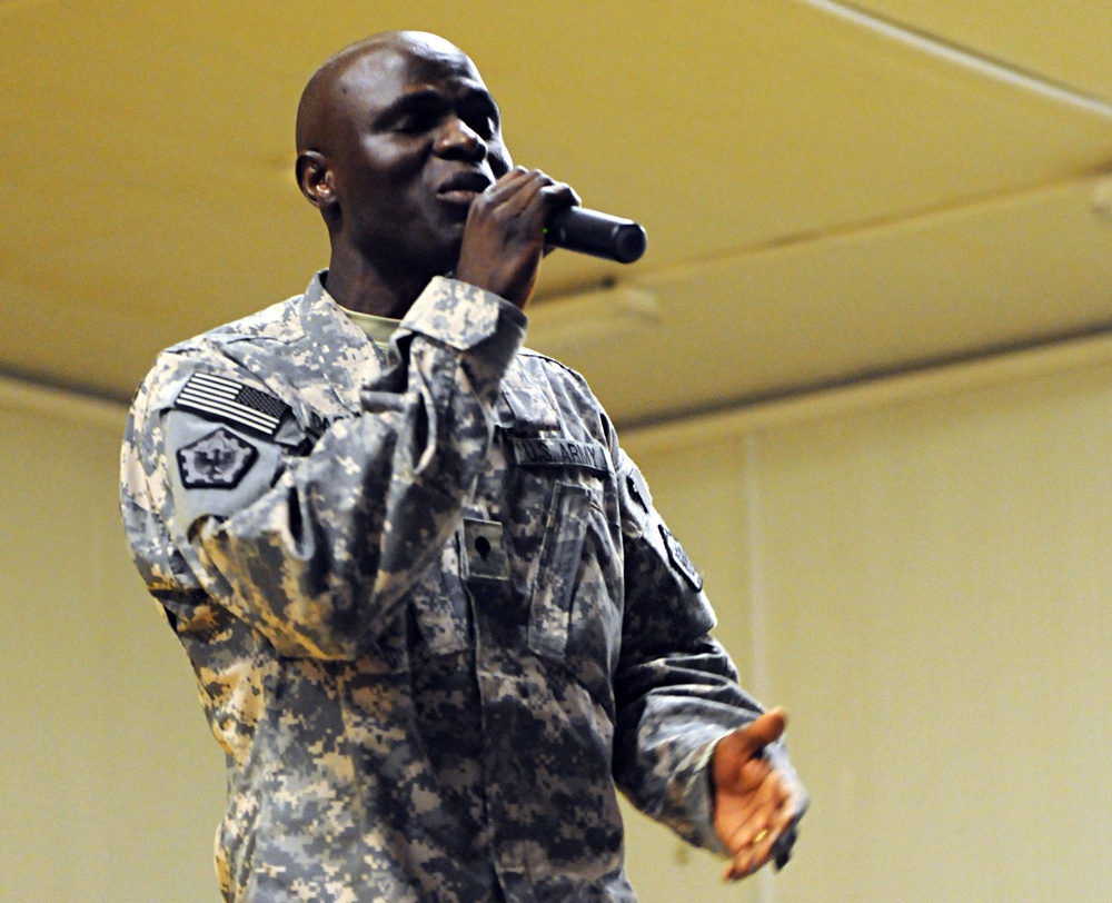 Soldiers Celebrate Women's History Month Through Song, Dance
