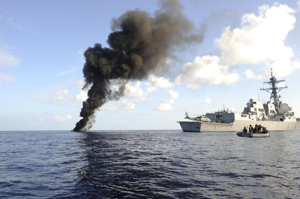 Combined Maritime Forces Flagship Intercepts Somali Pirates
