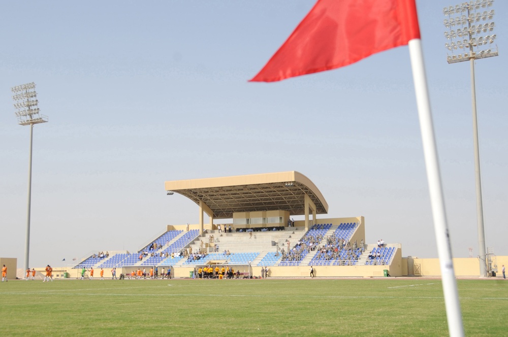 Host Nation Vs Coalition Service Members Soccer Game