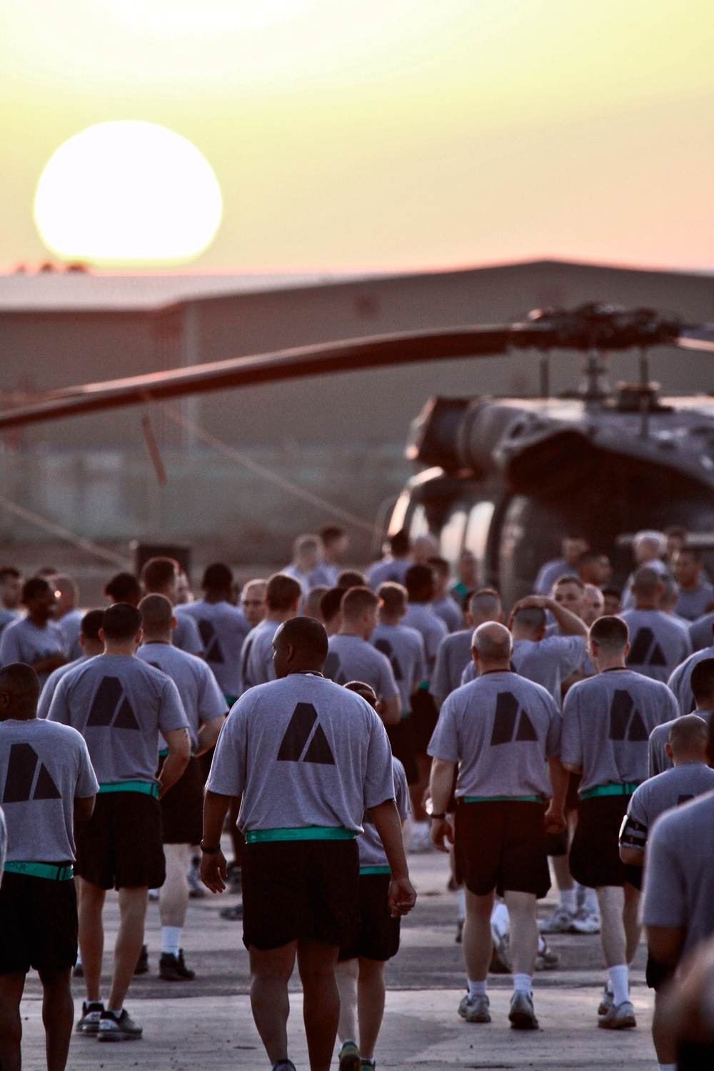 Air Cav NCOs build team spirit, pride with morning run