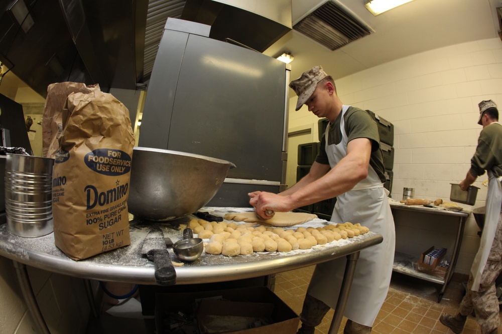 Marines Prepare Chow, Boost Morale