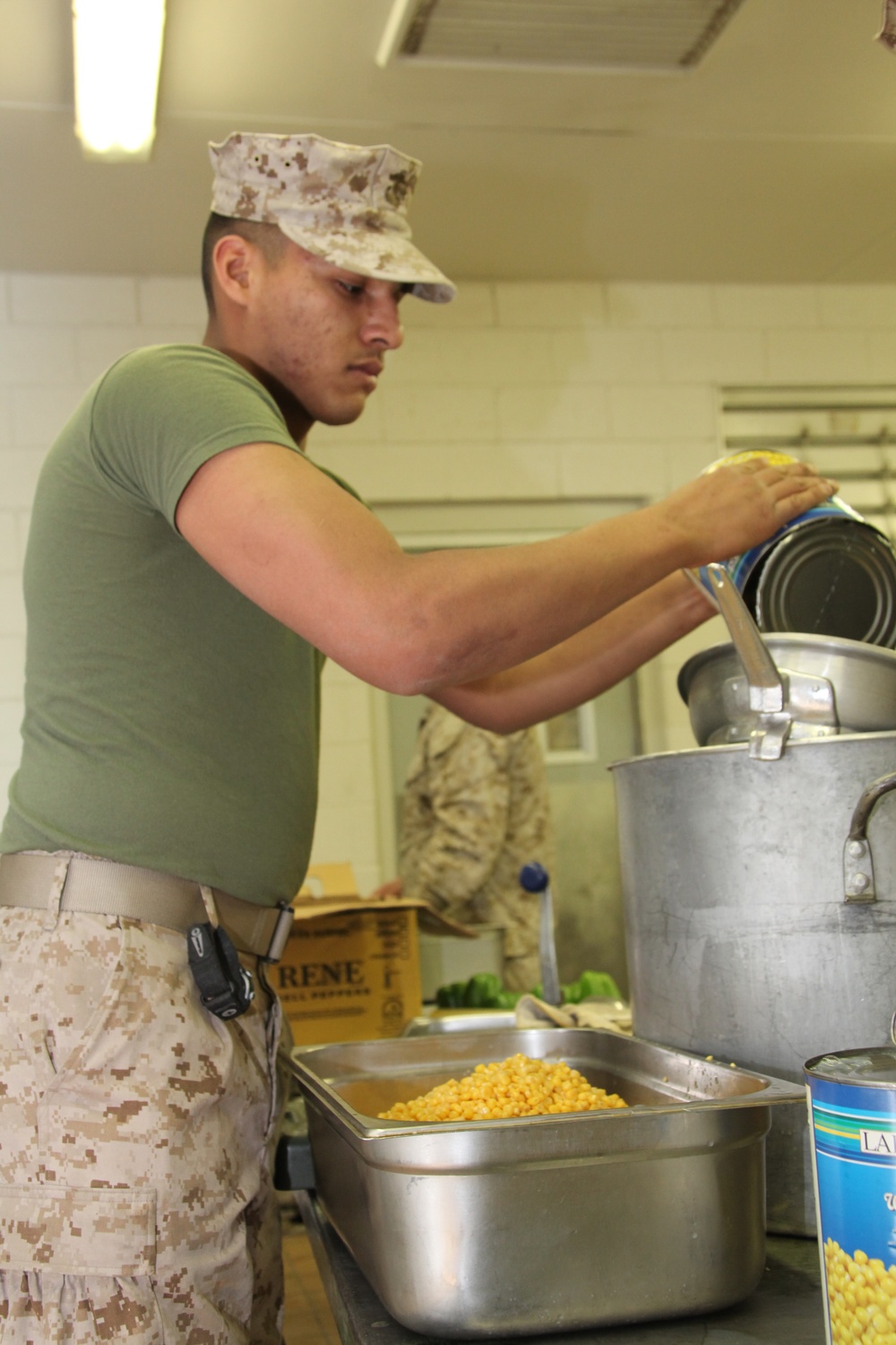 Marines Prepare Chow, Boost Morale