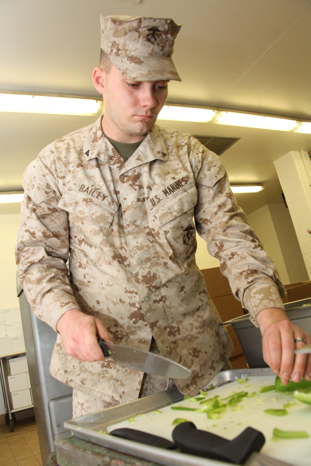 Marines Prepare Chow, Boost Morale