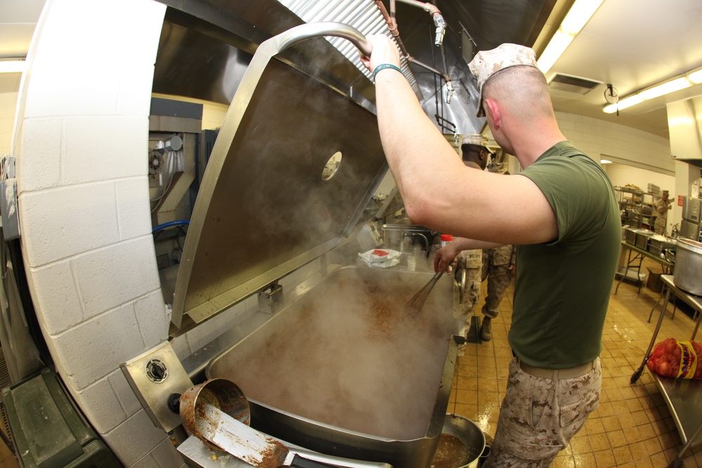 Marines Prepare Chow, Boost Morale