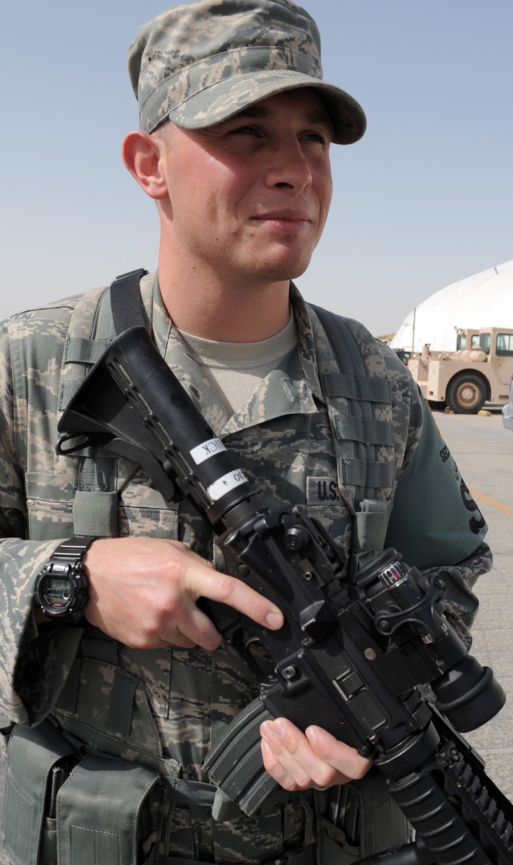 Eglin Senior Airman, Stone Ridge Native, Supports Force Protection, Security Efforts for Deployed Southwest Asia Wing