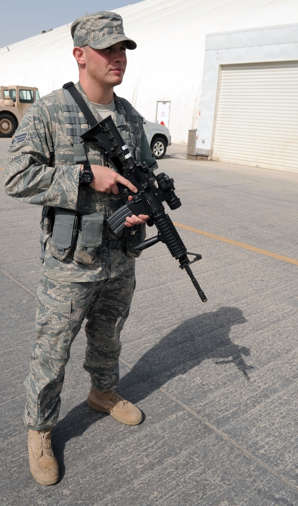 Eglin Senior Airman, Stone Ridge Native, Supports Force Protection, Security Efforts for Deployed Southwest Asia Wing