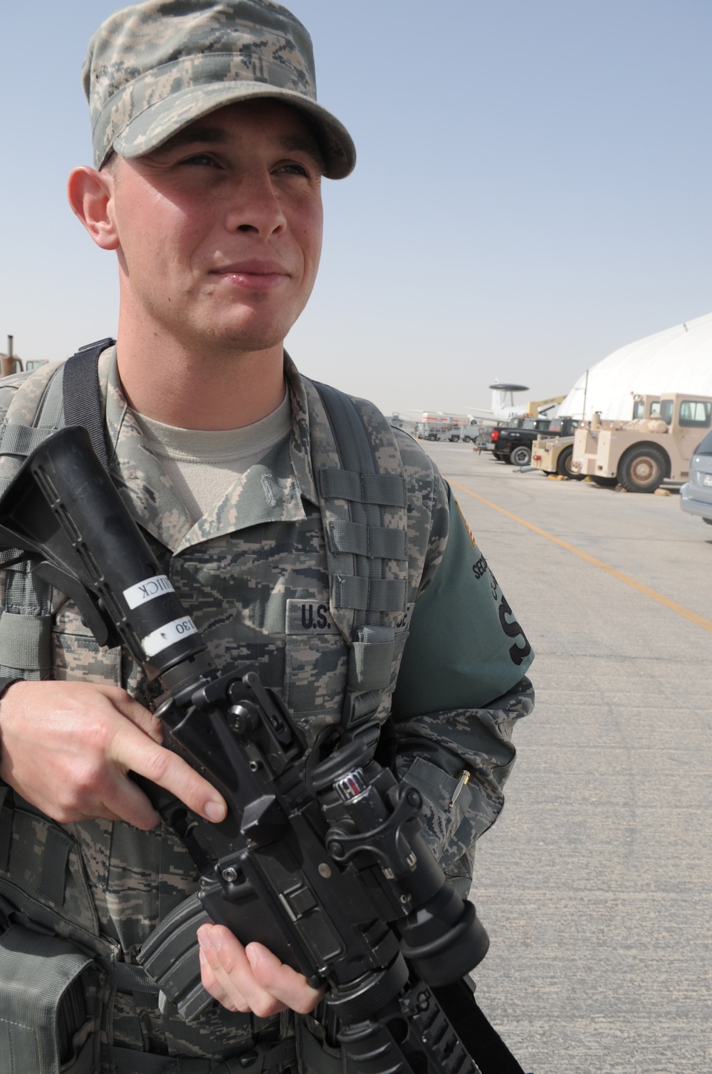 Eglin Senior Airman, Stone Ridge Native, Supports Force Protection, Security Efforts for Deployed Southwest Asia Wing
